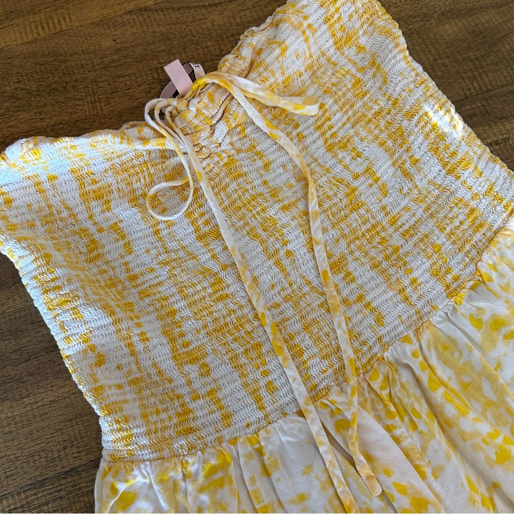 Victoria's Secret Yellow & White Strapless Romper - Picture 5 of 6